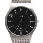 スカーゲン 腕時計 クオーツ ブラック 233XLSSM メンズ SKAGEN 中古