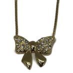Yahoo! Yahoo!ショッピング(ヤフー ショッピング)ハナエモリ リボンモチーフ ラインストーン ネックレス レディース HANAE MORI 中古