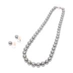 Yahoo! Yahoo!ショッピング(ヤフー ショッピング)美品 ネックレス イヤリングセット 第三の真珠8.0-10mm レディース   中古