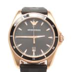 エンポリオアルマーニ 腕時計 AR-11101 クオーツ ブラック メンズ  EMPORIO ARMANI 中古