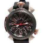 ガガミラノ 腕時計 PROFESSIONAL DIVING 300 METERS 自動巻き ブラック メンズ  GaGa MILANO 中古