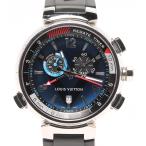 ルイヴィトン 腕時計 タンブール Q102D クオーツ ブルー Louis Vuitton メンズ  中古