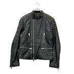 グッチ ライダースジャケット レザー 羊革 ダブルジップ 269274 XN377 メンズ SIZE 46 (M) GUCCI 中古