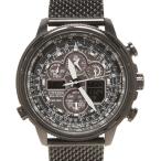 シチズン 腕時計 ナビホーク NAVIHAWK ソーラー ブラック JY8037-50E メンズ CITIZEN 中古