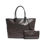 ゴヤール トートバッグ サンルイ PM ヘリンボーン PVC レザー VAE020139 レディース GOYARD 中古