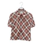 ショッピングMIUMIU 美品 ミュウミュウ チェック柄 ジップアップシャツ レディース SIZE 40 (S) MIUMIU 中古