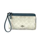 コーチ ダブルジップウォレット 長財布 CD878 レディース COACH 中古