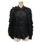 ショッピングCOMME 美品 コムデギャルソン ロングスリーブフリルシャツ レディース SIZE S (S) COMME des GARCONS 中古