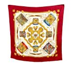 エルメス スカーフ シルク100% LES TAMBOURS レディース HERMES 中古