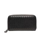 ボッテガ・ヴェネタ ラウンドファスナー長財布 イントレチャート ユニセックス BOTTEGA VENETA 中古