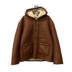  прекрасный товар n вязаный мутоновое пальто f-ti Zip выше мужской SIZE 0 (XS) NKNIT б/у 