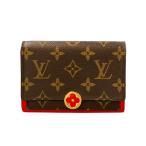 ルイ・ヴィトン 二つ折り財布 ポルトフォイユ フロールコンパクト モノグラム M64587 レディース LOUIS VUITTON 中古