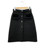 ショッピングミュウミュウ ミュウ ミュウ フラップ付スカート レディース SIZE 38 (M) Miu Miu 中古