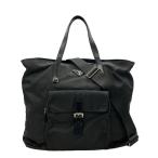 プラダ 2way トートバッグ ショルダーバッグ 斜め掛け ナイロン シルバー金具 レディース PRADA 中古