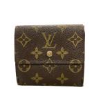 ショッピングヴィトン ルイ・ヴィトン ダブルホック 三つ折り財布 モノグラム ポルトモネ ビエ カルトクレディ M61652 レディース LOUIS VUITTON 中古
