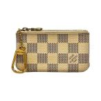 ショッピングルイ･ヴィトン ルイ・ヴィトン コインケース キーリング付き ダミエアズール ポシェットクレ N62659 メンズ レディース LOUIS VUITTON 中古