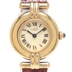 カルティエ 腕時計 925 マストコリゼ ヴェルメイユ クオーツ ホワイト W590002 レディース Cartier 中古