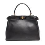 フェンディ レザー ハンドバッグ ゴールド金具 ピーカブー 8BN2903ZNF0KUR レディース FENDI 中古