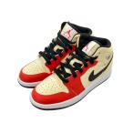  прекрасный товар Nike средний cut спортивные туфли воздушный Jordan 1 mid SS GS DV7012-100 Kids SIZE 22.5 (M) NIKE б/у 