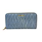 ミュウミュウ ラウンドファスナー長財布 レディース MIUMIU 中古