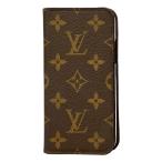 ルイ・ヴィトン iphoneケース X XS モノグラム フォリオ M63433 レディース メンズ LOUIS VUITTON 中古