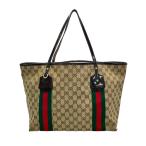 グッチ トートバッグ GGキャンバス 211970 520981 ユニセックス GUCCI 中古