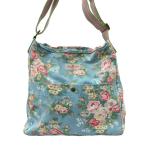 キャスキットソン 花柄キャンバスショルダーバッグ 斜め掛け レディース Cath Kidston 中古