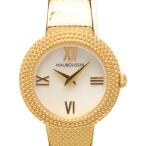 モーブッサン 腕時計 クオーツ ホワイト 9236103-900 レディース MAUBOUSSIN 中古