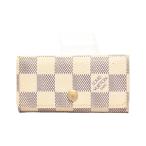  Louis * Vuitton 4 полосный чехол для ключей myurutikre4 Damier azur N60020 женский LOUIS VUITTON б/у 