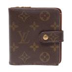 ショッピングVUITTON ルイ・ヴィトン 二つ折り財布 コンパクトジップ モノグラム M61667 レディース LOUIS VUITTON 中古