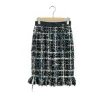 美品 シャネル アクリルウールツイードスカート レディース SIZE 36 (M) CHANEL 中古