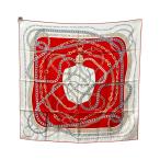 美品 エルメス スカーフ カレ90 シルク100% REACTION EN CHAINES レディース HERMES 中古