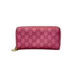 グッチ ラウンドファスナー長財布 シマ 278566 493075 レディース GUCCI 中古