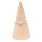 美品 リング 指輪 Pt900 アクアマリン ダイヤ0.02ct レディース SIZE 11号 中古