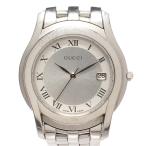 ショッピンググッチ グッチ 腕時計 クオーツ シルバー 5500M メンズ GUCCI 中古