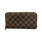 ルイ・ヴィトン ラウンドファスナー長財布 ジッピーウォレット ダミエ N41661 メンズ LOUIS VUITTON 中古