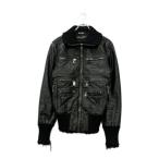 ドルチェアンドガッバーナ レザージャケット ダブルジップ  マルチジップ フェイクレイヤード ジャケット ブルゾン MULTI POCKET FAKE LAYERED BATTING JACKET