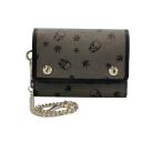 ショッピングスカル ルシアンペラフィネ チェーン付き 三つ折り財布 スカル メンズ Lucien Pellat-Finet 中古