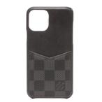  есть перевод Louis * Vuitton iphone кейс iPhone бампер 11PRO Damier N60366 женский мужской LOUIS VUITTON б/у 