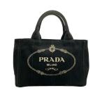 ショッピングプラダ プラダ トートバッグ コットンキャンバス カナパ レディース PRADA 中古