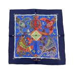 ショッピングスカーフ エルメス スカーフ プチカレ シルク 100% パナマのクナ族の伝説 レディース HERMES 中古