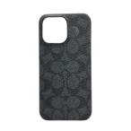  прекрасный товар Coach смартфон кейс iPhone 15 Pro Max для R23H014K унисекс COACH б/у 