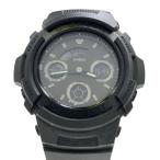  Casio наручные часы кварц черный AW-591BB мужской CASIO б/у 