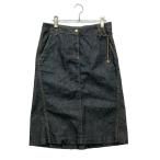 美品 サルヴァトーレフェラガモ デニムスカート チェーン レディース SIZE 42 (XL) Salvatore Ferragamo 中古