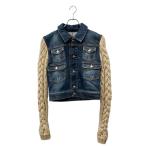 アレキサンダーマックイーン ニット切替 デニムジャケット メンズ SIZE 42 Alexander McQueen 中古