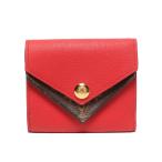 ルイ・ヴィトン 三つ折り財布 ポルトフォイユ ドゥブル V コンパクト M64419 レディース LOUIS VUITTON 中古