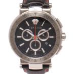 美品 ヴェルサーチ 腕時計 クオーツ ブラック VFG 051484320138 メンズ VERSACE 中古