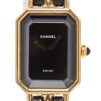 シャネル 腕時計 プルミエール M クオーツ ブラック H0001 レディース CHANEL 中古