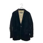 バーバリーブラックレーベル テーラードジャケット ベロア BMP36-114-09 メンズ SIZE M BURBERRY BLACK LABEL 中古