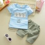 ベビー Tシャツ 女の子 半袖 上下セット ショートパンツ カジュアル お出かけ 出産祝い部屋着 綿 寝間着可愛い 春夏